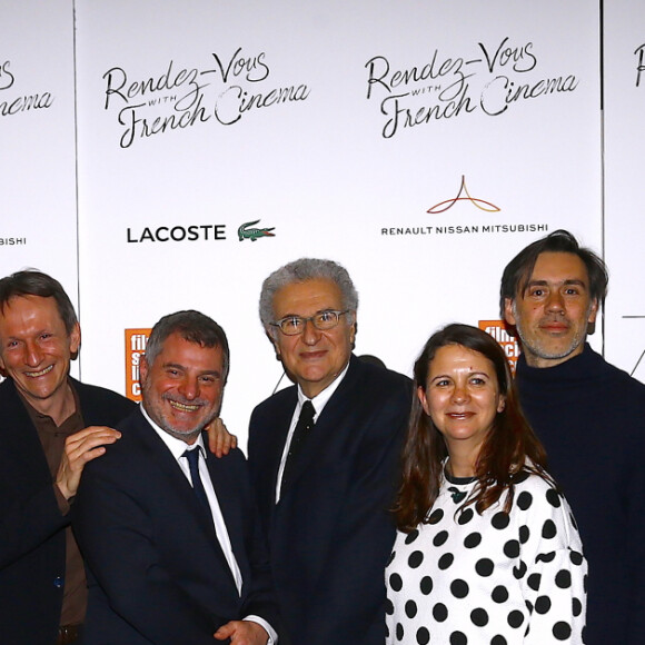 Philippe Martin, Isabelle Giordano, Florence Almozini, Pio Marmaï, Pierre Salvadori, Russell Banks, Agathe Bonitez, Hélène Fillières, Sophie Fillières, Mikhaël Hers, Emmanuel Mouret et Serge Toubiana - Soirée d'ouverture du 24e Rendez Vous with French Cinema (UNIFRANCE) au théâtre The Walter Reade à New York, le 1er mars 2019. © Dessalles-Guerin/Bestimage