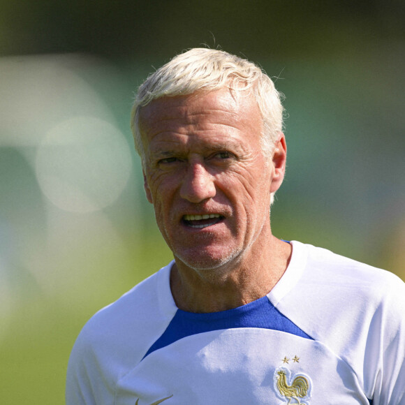 Didier Deschamps entraineur / Selectionneur France lors d'une séance d'entraînement de l'équipe de France de football pour préparer le match de qualification à l'Euro 2024 contre Gibraltar au centre de formation et centre National du Footbal de Clairefontaine-en-Yvelines, France, le 14 juin 2023. La France affrontera Gibraltar ce vendredi 16 juin à 20h45 au Stade de l'Algarve à Faro-Loulé au Portugal. © Jean-Baptiste Autissier/Panoramic/Bestimage