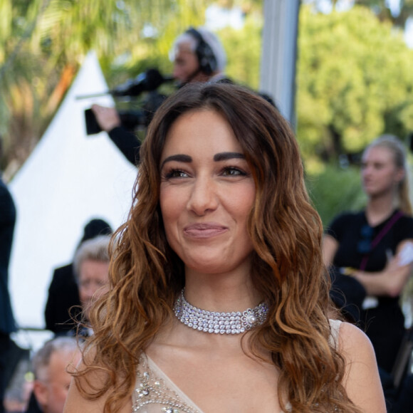 Delphine Wespiser  (Robe Christophe Guillarmé) - Montée des marches du film " Elémentaire " pour la cérémonie de clôture du 76ème Festival International du Film de Cannes, au Palais des Festivals à Cannes. Le 27 mai 2023 © Olivier Borde / Bestimage 