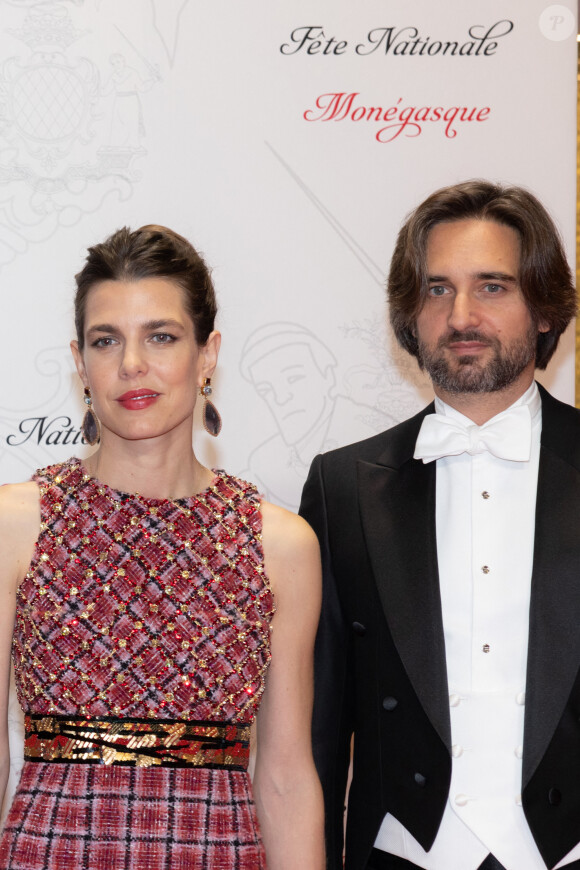 Charlotte Casiraghi et Dimitri Rassam - Arrivées à la soirée de gala de la Fête Nationale Monégasque au Grimaldi Forum le 19 novembre 2022. © Olivier Huitel / Pool Monaco / Bestimage 