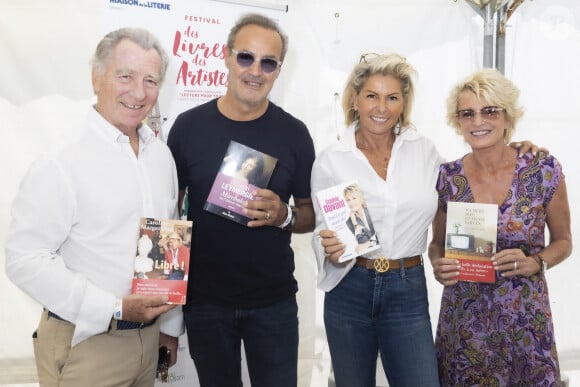 Exclusif - William Leymergie, Roland Perez, Caroline Margeridon, Sophie Davant - Festival des Livres et des Artistes organisé par l'association "Lecture pour Tous" engagée dans la lutte contre l'illettrisme au Mail Branly à Paris le2 juillet 2022. © Pierre Perusseau/ Jack Tribeca / Bestimage 