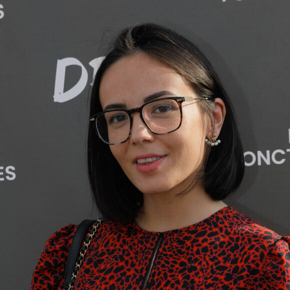 Exclusif - Agathe Auproux - Soirée de lancement de la gamme de boissons "Drink Waters" au restaurant Créatures sur le rooftop des Galeries Lafayette à Paris le 9 mai 2022. © Clovis-Bellak/Bestimage