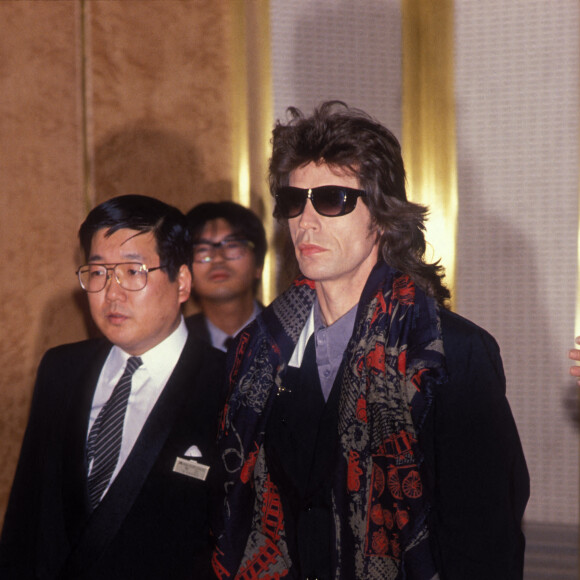 Archives - Mick Jagger le 8 mars 1988 à Tokyo - The Rolling Stones. 