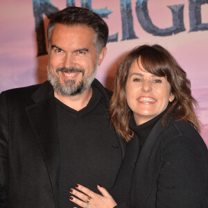 Maxime Chattam et sa femme Faustine Bollaert - Projection exceptionelle de "La Reine des Neiges 2 " au Grand Rex à Paris le 13 novembre 2019. © Veeren Ramsamy/Bestimage