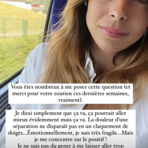 Et de poursuivre : "La douleur d'une séparation ne disparaît pas en un claquement de doigts... Émotionnellement, je suis très fragile... Mais je me concentre sur le positif !"
Marine Lorphelin donne de ses nouvelles après sa rupture avec son fiancé Christophe. Instagram