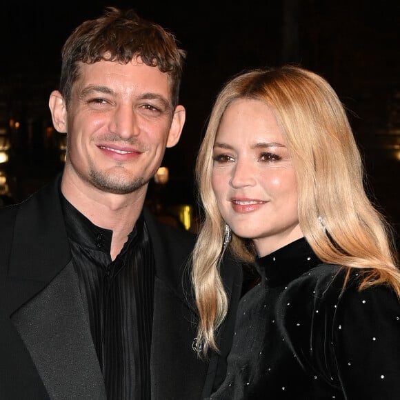 Niels Schneider et sa compagne Virginie Efira - Photocall au Fouquet's après la 48ème cérémonie des César à Paris © Coadic Guirec / Bestimage