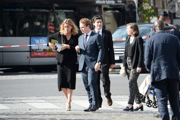 Guest - Obsèques de l'académicienne Hélène Carrère d'Encausse en l'église Saint-Germain-des-Près à Paris. Le 11 août 2023