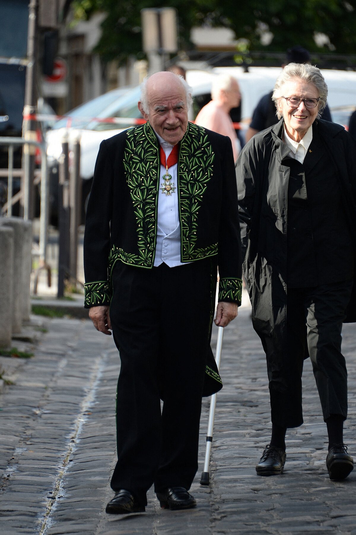 Photo Pierre Rosenberg et sa compagne B atrice de Rothschild