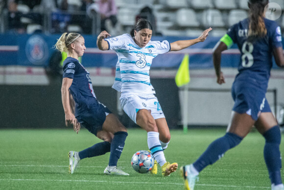 La star de l'équipe d'Australie vit une belle relation depuis plusieurs années
 
Sam Kerr (Chelsea FC)) - Match de Ligue Des Champions Féminine 2022 (LDC) "PSG - Chelsea (0-1)" au stade Georges Lefèvre, le 20 octobre 2022.