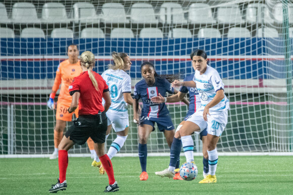 Sam Kerr (Chelsea FC)) - Match de Ligue Des Champions Féminine 2022 (LDC) "PSG - Chelsea (0-1)" au stade Georges Lefèvre, le 20 octobre 2022.