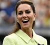 Quand il s'est s'installé en Californie, le prince Harry a coupé les ponts avec les membres de la famille royale d'Angleterre. Ou presque.
Catherine (Kate) Middleton, princesse de Galles, lors de la finale femme du tournoi de Wimbledon à Londres.
