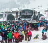 Ses concerts ont toujours du succès mais les finances ne sont pas au rendez-vous à cause de son concept de tarif choisi par le spectateur
Atmosphère pendant le concert de Stephan Eicher lors du Festival Rock the Pistes 2018 à Châtel, France, le 18 mars 2018. © Maks Him/Bestimage