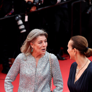 La princesse Caroline de Hanovre, Carole Bouquet - Montée des marches du film « Killers of the flower moon » lors du 76ème Festival International du Film de Cannes, au Palais des Festivals à Cannes. Le 20 mai 2023 © Jacovides-Moreau / Bestimage  Red carpet of the movie « Killers of the flower moon » during the 76th Cannes International Film Festival at the Palais des Festivals in Cannes, France. On may 20th 2023 