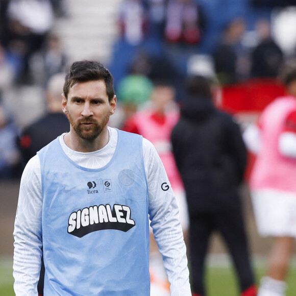 Les supporters du club de la capitale n'ont pas apprécié ses propos
 
Lionel Messi (PSG) - Match de championnat de Ligue 1 Uber Eats opposant le Paris Saint-Germain (PSG) au stade Rennais (0-2) au Parc des Princes à Paris le 19 mars 2023.