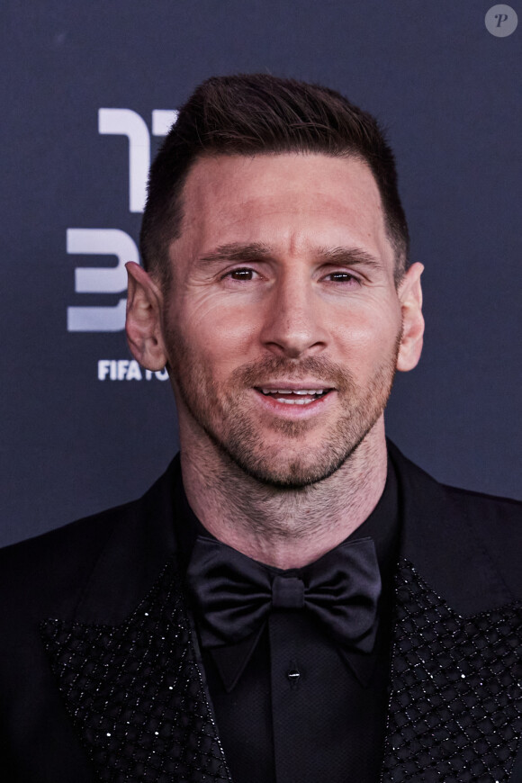 Lionel Messi - Photocall de la cérémonie des Best FIFA Football Awards à la salle Pleyel à Paris le 27 février 2023. © Cyril Moreau / Bestimage