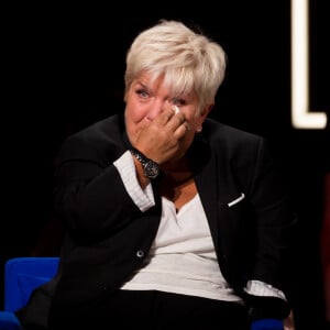 Exclusif - Mimie Mathy - Enregistrement de l'émission "La Boîte à secrets 4" à Paris, présentée par F.Bollaert, et diffusée le 10 avril sur France 3. Le 23 janvier 2020 © Tiziano Da Silva / Bestimage