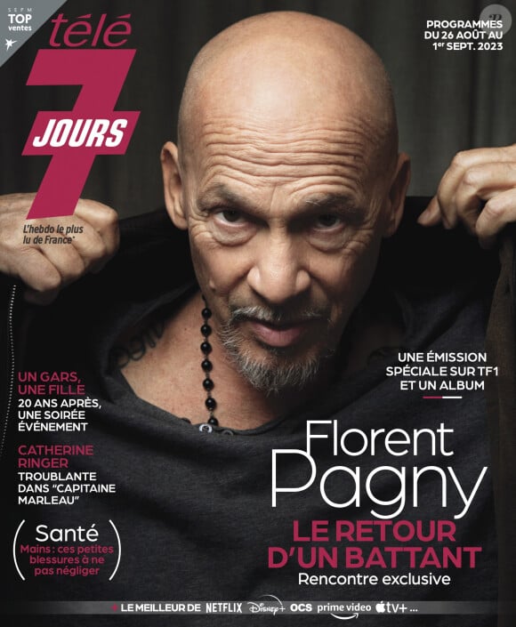 Florent Pagny en couverture de "Télé 7 Jours".