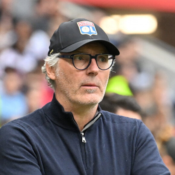 Laurent Blanc (lyon) - Match de football Ligue 1 Uber Eats: Olympique Lyonnais contre Montpellier 5-4 à Lyon le 7 mai 2023. 