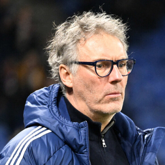 Laurent Blanc (lyon) lors du match de Ligue 1 Uber Eats "Lyon - Nantes (1-1)" au Groupama Stadium, le 17 mars 2023. 