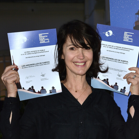 Exclusif - Zabou Breitman (Prix de la Presse International et Prix Lacoste du Public pour un long-métrage) - Remise des prix de la 10ème édition de "MyFrenchFilmFestival" au siège d'Unifrance à Paris le 26 février 2020/ © Giancarlo Gorassini/Bestimage