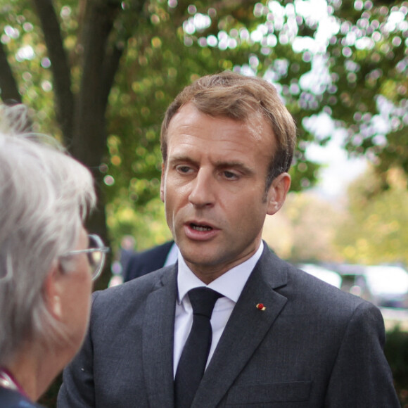 Emmanuel Macron et Eric Dupond-Moretti au lancement des Etats Généraux de la Justice au Futuroscope à Chasseneuil-du-Poitou le 18 octobre 2021.