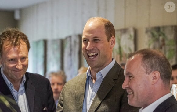 Le prince William, prince de Galles, inaugure le restaurant "The Orangery" à la pépinière du duché de Cornouailles, près de Lostwithiel, en Cornouailles, Royaume Uni, le 100 juillet 2023, qui a été construit dans le cadre d'une extension de neuf mois projet de création d'espaces visiteurs durables. 