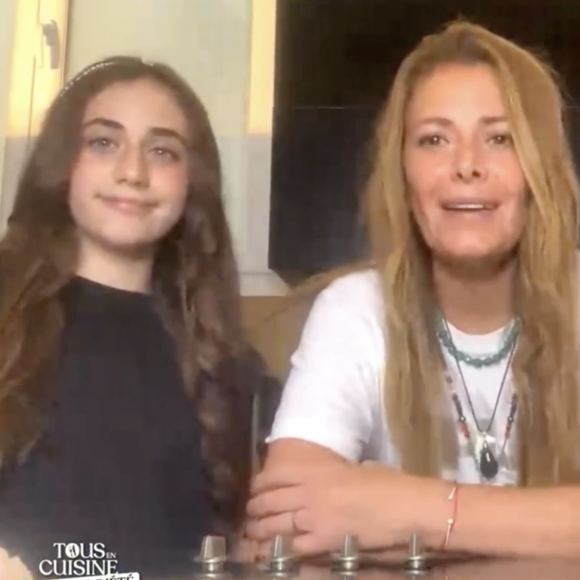 Elsa Fayer avec ses jumelles dans "Tous en cuisine", M6