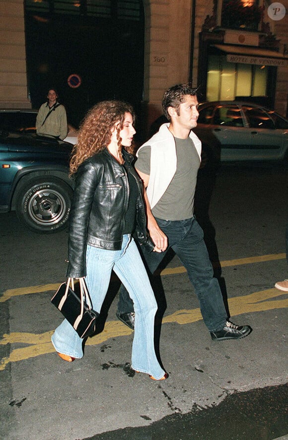 Bixente Lizarazu et Elsa Lunghini ont vécu une belle relation de sept ans.
Bixente Lizarazu et Elsa dinent à l'hôtel Coste Paris. ©Agence/ Bestimage