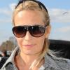 Estelle Lefébure au défilé Dior le 5 mars à Paris.