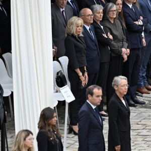 Brigitte Macron à l'hommage national rendu au général Jean-Louis Georgelin, aux Invalides (Paris). Photo d'Eliot Blondet/ABACAPRESS.COM