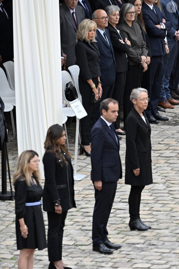 Brigitte Macron à l'hommage national rendu au général Jean-Louis Georgelin, aux Invalides (Paris). Photo d'Eliot Blondet/ABACAPRESS.COM