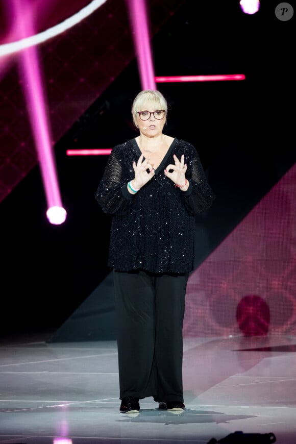 Exclusif - Laurence Boccolini - Enregistrement de l'émission "Les comiques préférés des français, les 30 femmes les plus drôles" à la Seine Musicale à Paris, diffusée le 8 janvier 2022 sur France 2. Le 11 octobre 2021 © Tiziano Da Silva / Bestimage