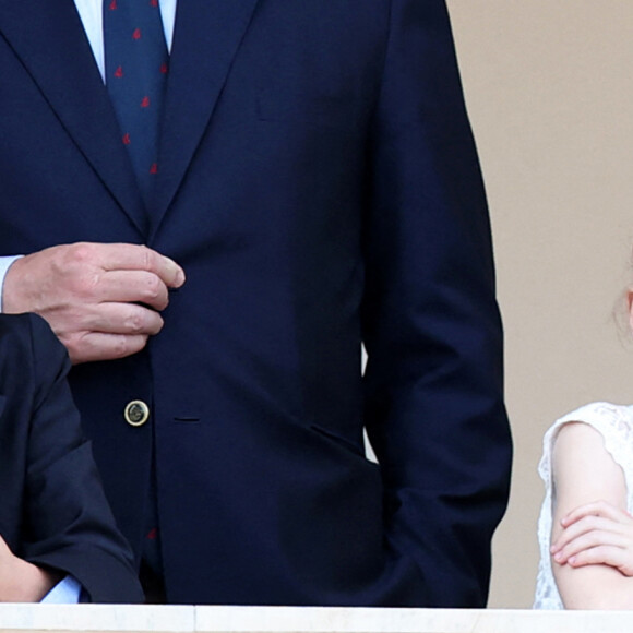 Le prince héréditaire Jacques et la princesse Gabriella durant la célébration de la traditionnelle fête de la Saint Jean à Monaco le 23 juin 2023. © Claudia Albuquerque / Bestimage