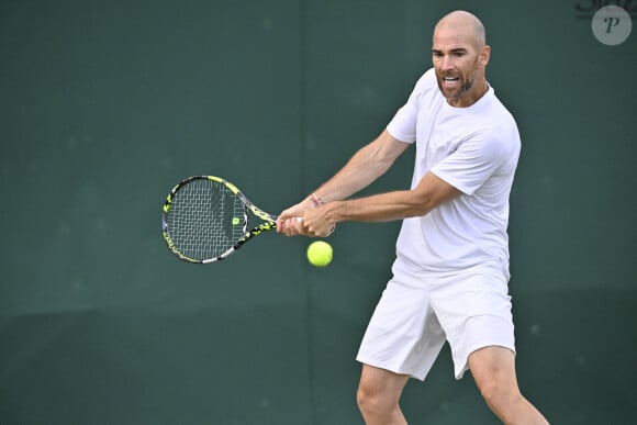 Adrian Mannarino lors du tournoi de Wimbledon 2023 à Londres, le 5 juillet 2023.