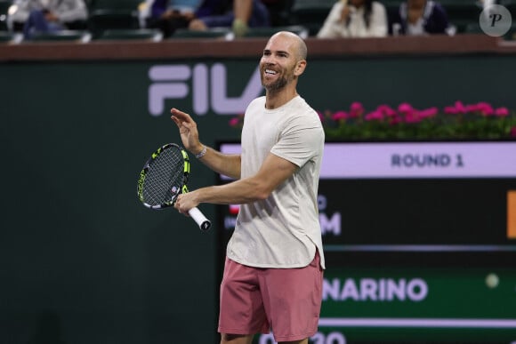 Adrian Mannarino - Tournoi de tennis du BNP Paribas Open d’Indian Wells (Indian Wells Masters) le 9 mars 2023.