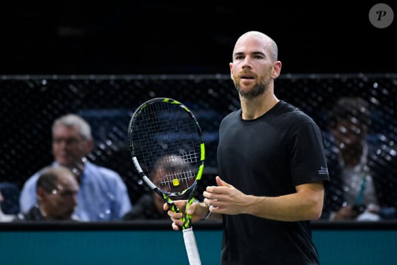 Adrian Mannarino ( FRA ) - A.Mannarino Vs H.Hurkacz lors du tournoi de tennis "Rolex Paris Masters 2022" à Bercy AccorHotels Arena à Paris le 1er novembre 2022. © Federic Pestellini / Panoramic / Bestimage