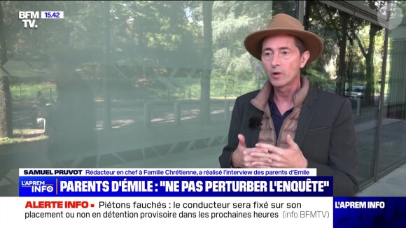 Le journaliste a dévoilé les coulisses de son entretien avec la famille du garçonnet sur BFMTV
Samuel Pruvot