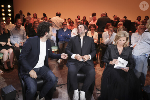 Exclusif - Mathieu Madénian, André Manoukian, Claire Chazal - Backstage - Enregistrement de l'émission "Le Grand Echiquier : Spéciale Arménie" à l'Opéra royal de Versailles, présentée par C.Chazal et A.Manoukian, et diffusée le 31 août sur France 2 © Jack Tribeca / Bestimage