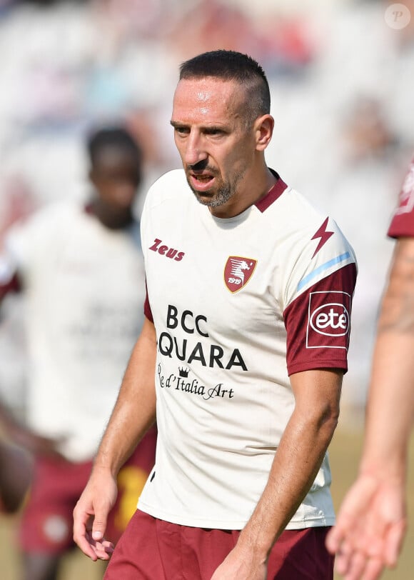 Franck Ribéry fait sa première apparition sous le maillot de la Salernitana lors du match de Serie A l'opposant au Torino au stade Olympique de Turin, Italie, le 12 septembre 2021. © Reporter Torino/LPS/Zuma Press/Bestimage