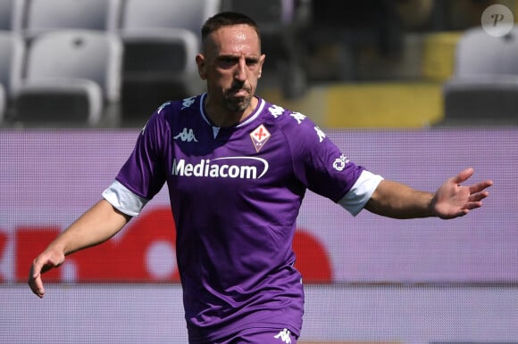 Franck Ribery de l'ACF Fiorenta lors du match de championnat Serie A opposant la Fiorentina à Juventus au stade Artemio Franchi à Florence, Italie, le 25 avril 2021. © Inside/Panoramic/Bestimage