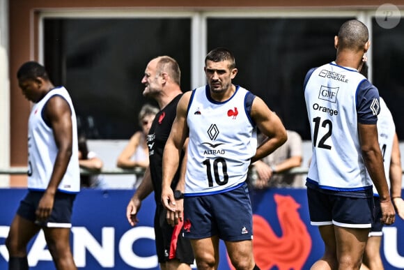 Thomas Ramos (fr) - Entraînement de l'équipe de France de Rugby à Capbreton, en préparation de la Coup du monde (8 septembre - 28 octobre 2023), le 15 août 2023. © Thierry Breton / Panoramic / Bestimage