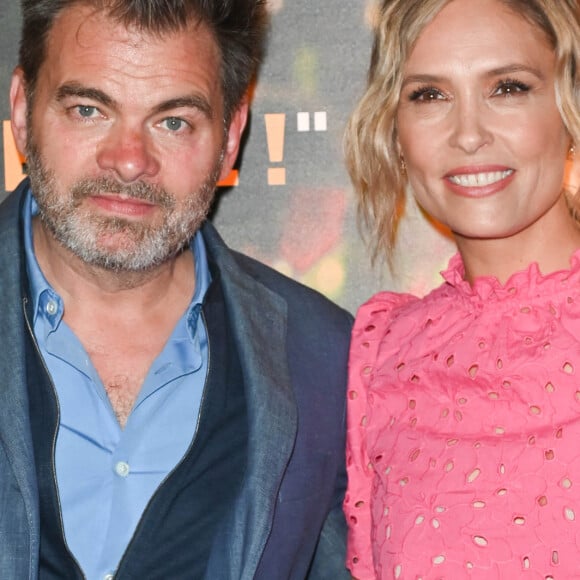 Clovis Cornillac (acteur et réalisateur) et sa femme Lilou Fogli au photocall de l'avant-première du film "C'est Magnifique !" au cinéma UGC Ciné Cité Les Halles à Paris le 31 mai 2022. © Coadic Guirec / Bestimage 
