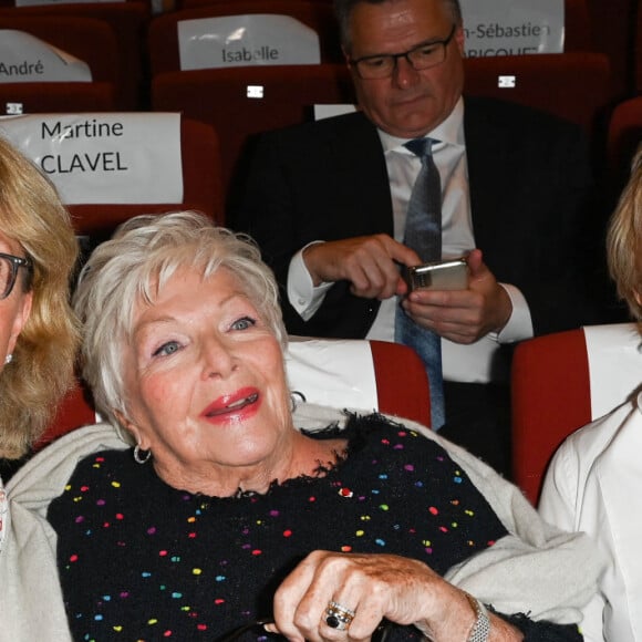 Exclusif - Claude Chirac, Line Renaud et Muriel Robin - Soirée d'ouverture du festival au théâtre et projection du film "Une belle course" lors du 15ème festival du film francophone d'Angoulême le 23 août 2022. © Coadic Guirec / Bestimage 