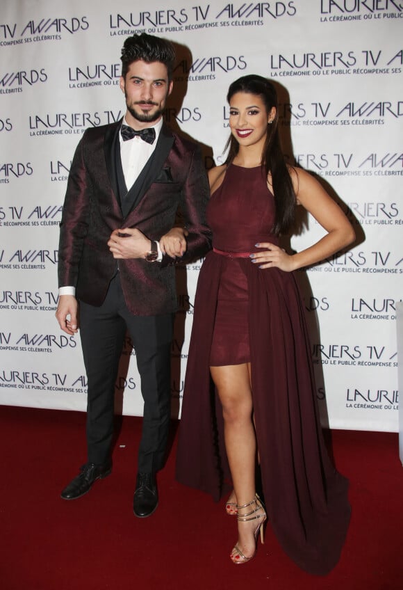 Alia et Ali (Secret Story 9) - Soirée des Lauriers TV Awards au Théâtre des Variétés à Paris, le 13 janvier 2016. © Denis Guignebourg/Bestimage