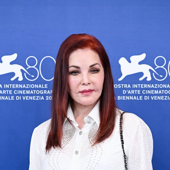 Priscilla Presley au photocall de Priscilla présenté au 80ème Festival International du Film de Venise (Mostra), le 4 septembre 2023.