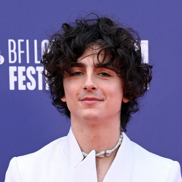 Timothée Chalamet - Photocall du film "Bones and All" lors du festival du film de Londres (BFI), le 8 octobre 2022.