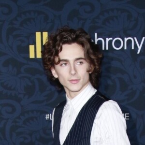 Le héros de "Dune" a embrassé sa dulcinée, non loin de l'ex de la jeune femme, Travis Scott qui assistait aussi au concert
Timothée Chalamet lors de l'avant-première du film 'Les Filles du docteur March' au MoMa à New York, le 7 décembre 2019.