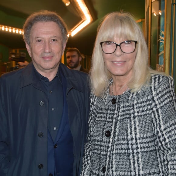 Exclusif - Michel Drucker et sa femme Dany Saval à la générale du spectacle musical Les Choristes au théâtre des Folies Bergère à Paris, France, le 2 mars 2017 © Gorassini-Moreau/Bestimage