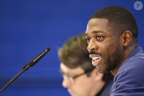 Ousmane Dembélé - Les joueurs de l'équipe de France de football donne une conférence de presse au centre d'entraînement Al Sadd SC à Doha, Qatar, le 16 décembre 2022, lors de la Coupe du monde de football Qatar 2022. © Jean-Baptiste Autissier/Panoramic/Bestimage