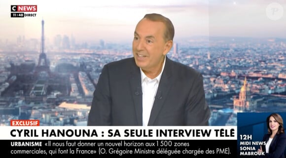 Jean-Marc Morandini face à Cyril Hanouna sur le plateau de "Morandini Live" sur CNews.